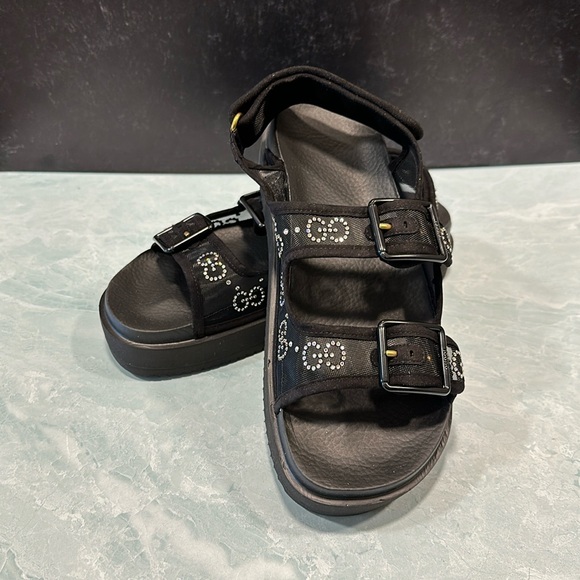 Gucci Dad Style Sandal w/ Crystals Size 8.5 - Picture 3 of 13